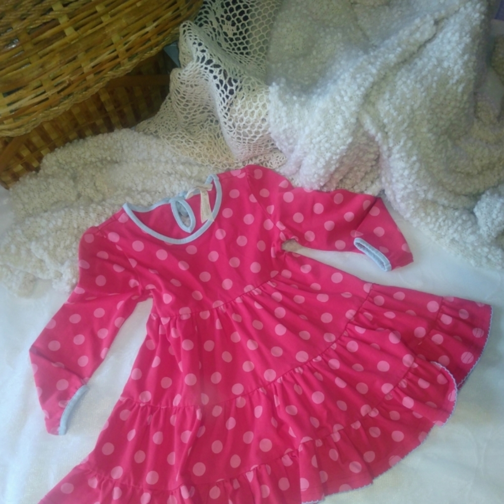 Matilda Jane Pink Pleated Ruffled Sundress - Picture 2 of 6